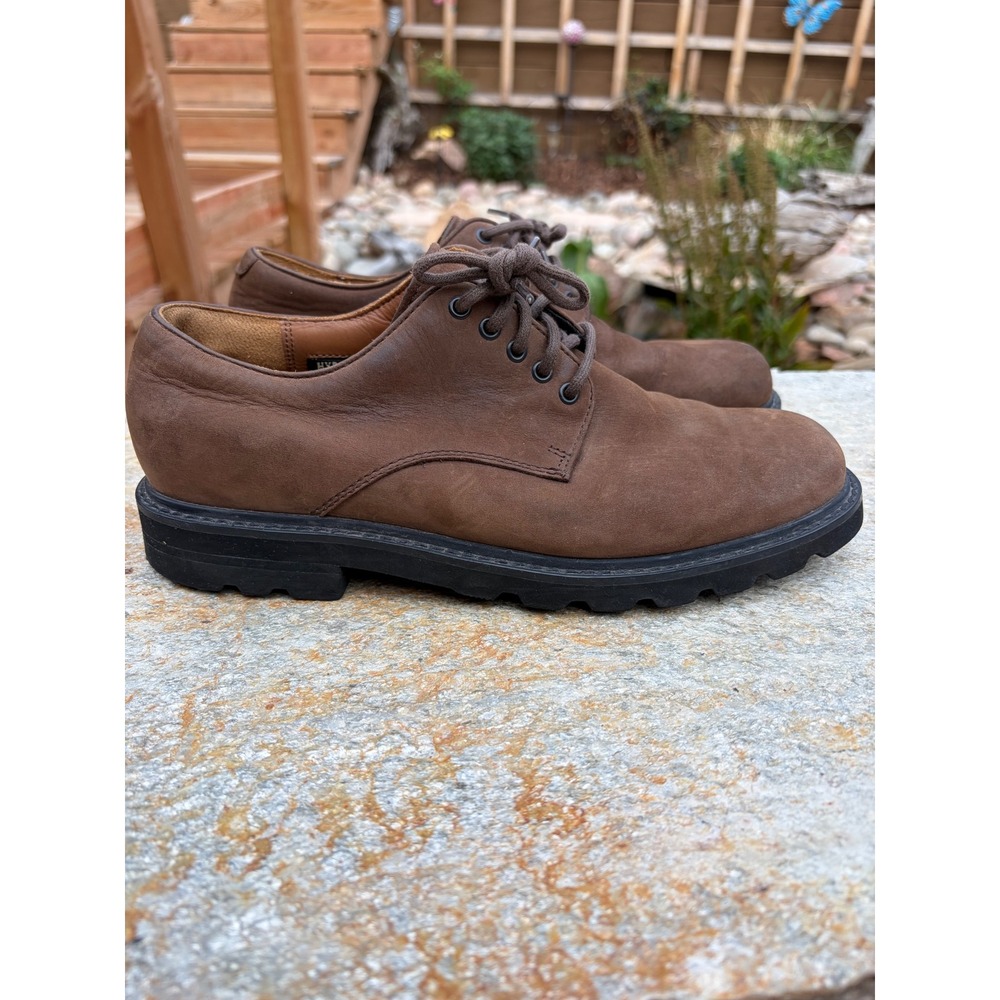 Rockport Hydro-Shield Mens 8M Brown Leather Waterproof Vibram Oxford APM21246